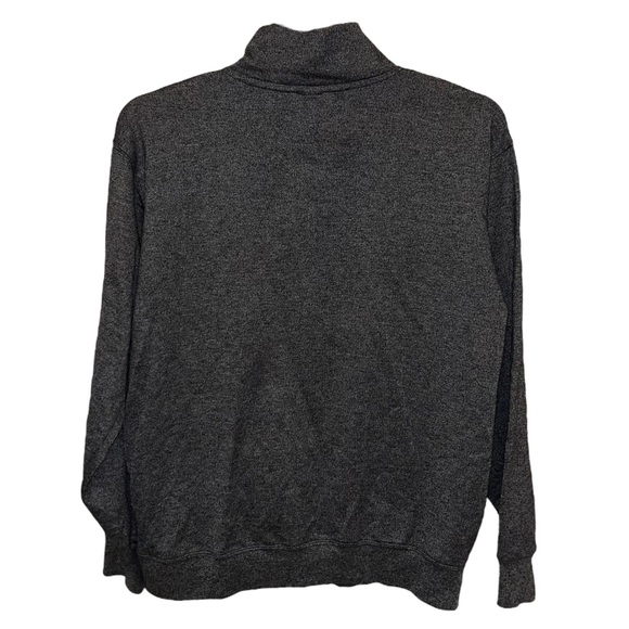 Teemax Heather Grey San Diego Zip Up High Neck Elastic Band Hem and Cuffs Jacket - Picture 3 of 4